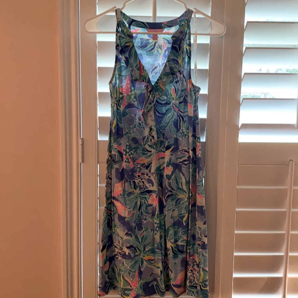 Lilly Pulitzer ruffle front dress